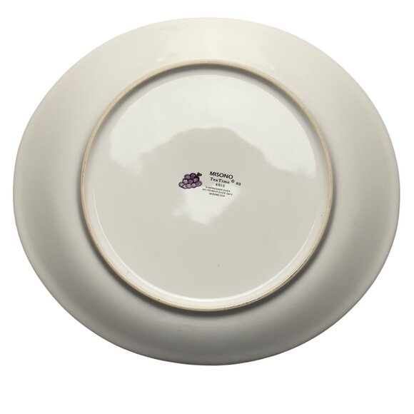 Misono TeaTime '93 4912 Plate Fruit & Teapot Design 11” Dia. Microwave Safe - Picture 4 of 10